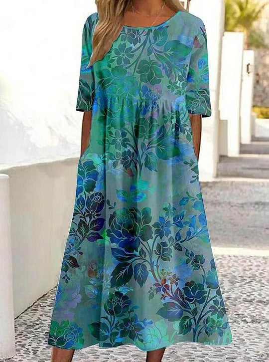 Lina | Iridescent Floral Dress