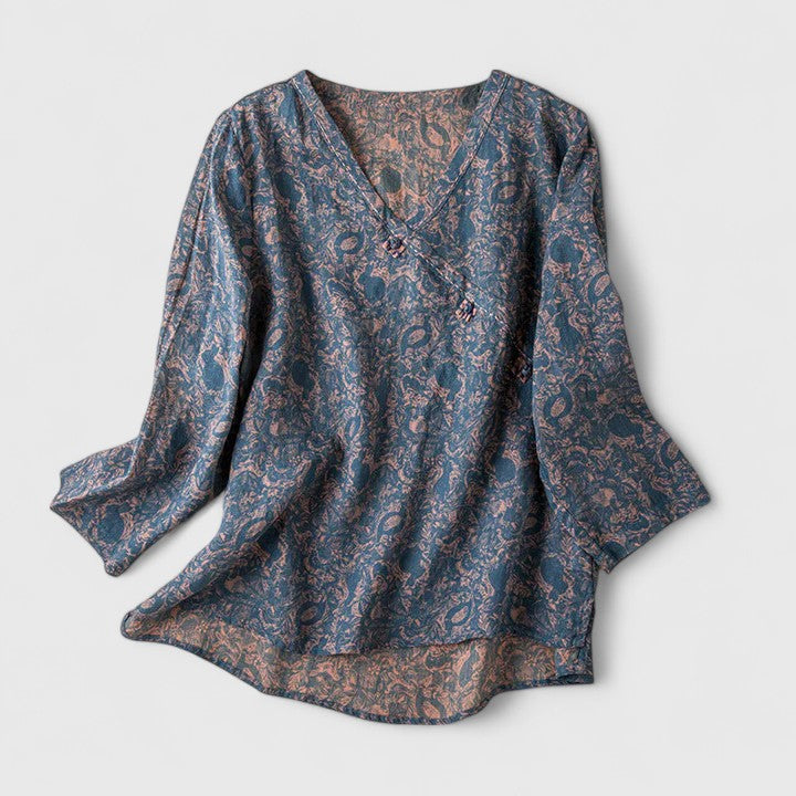 Felicia | Bohemian Print Blouse