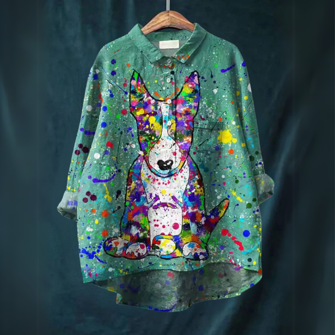 Eloisa | Splatter Pup Shirt