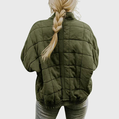 Freja | Quilted Comfort Sweater Jacket