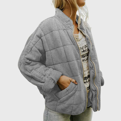 Freja | Quilted Comfort Sweater Jacket