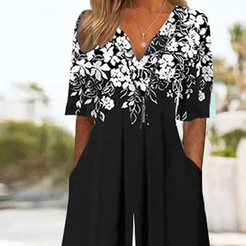 Pina | Classic Floral Jumpsuit