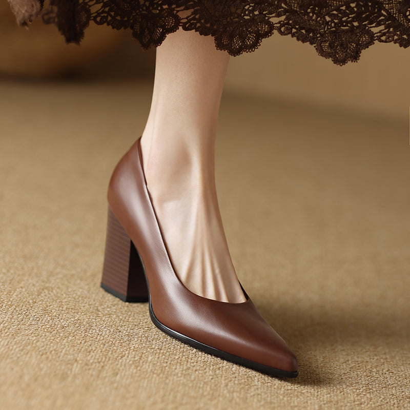 Frederikke | Classic Block Heel Pumps