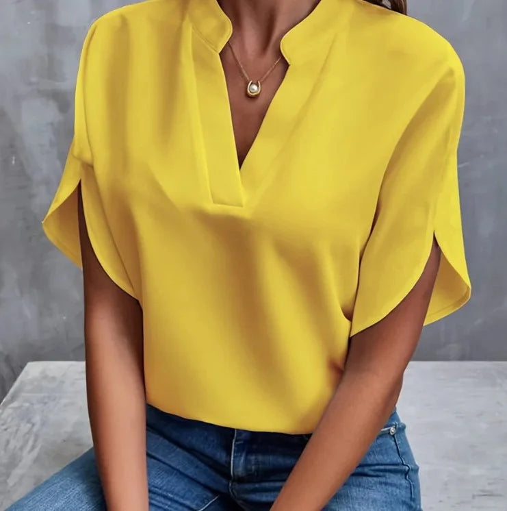 Liva | Elegant V-Neck Blouse