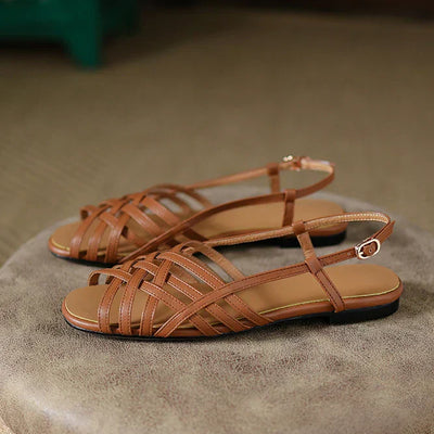 Fiora | Woven Leather Sandals