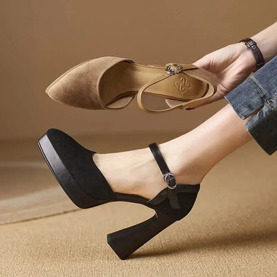 Frida | Elegant Block Heel Pumps
