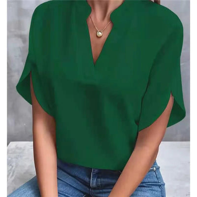 Liva | Elegant V-Neck Blouse