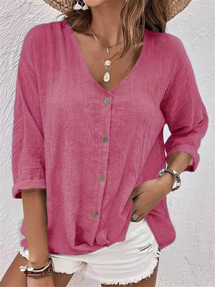 Alberte | Relaxed Button Blouse