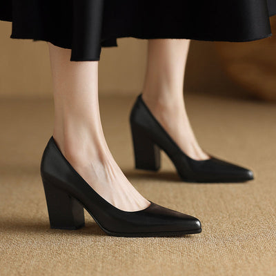 Frederikke | Classic Block Heel Pumps