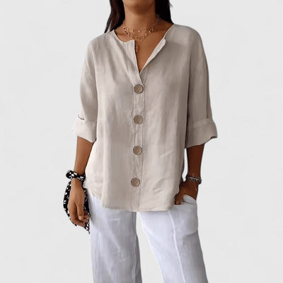 Franca | Classic Button Blouse