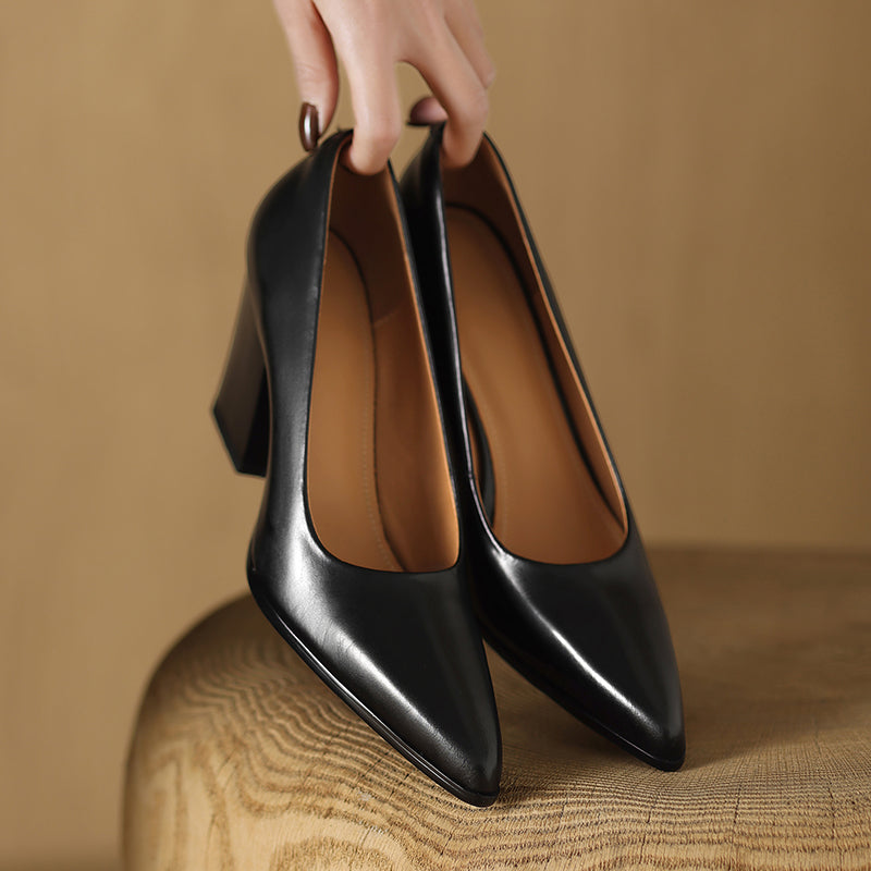 Frederikke | Classic Block Heel Pumps