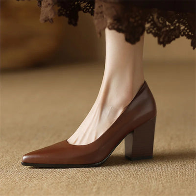 Frederikke | Classic Block Heel Pumps