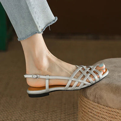 Fiora | Woven Leather Sandals