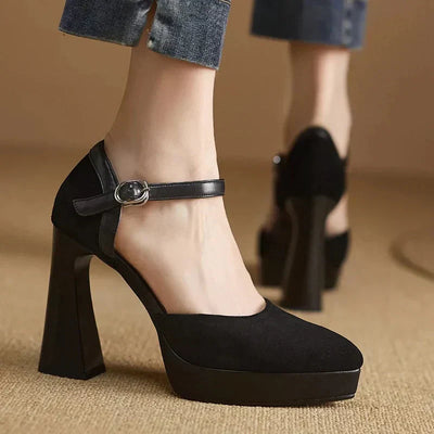 Frida | Elegant Block Heel Pumps