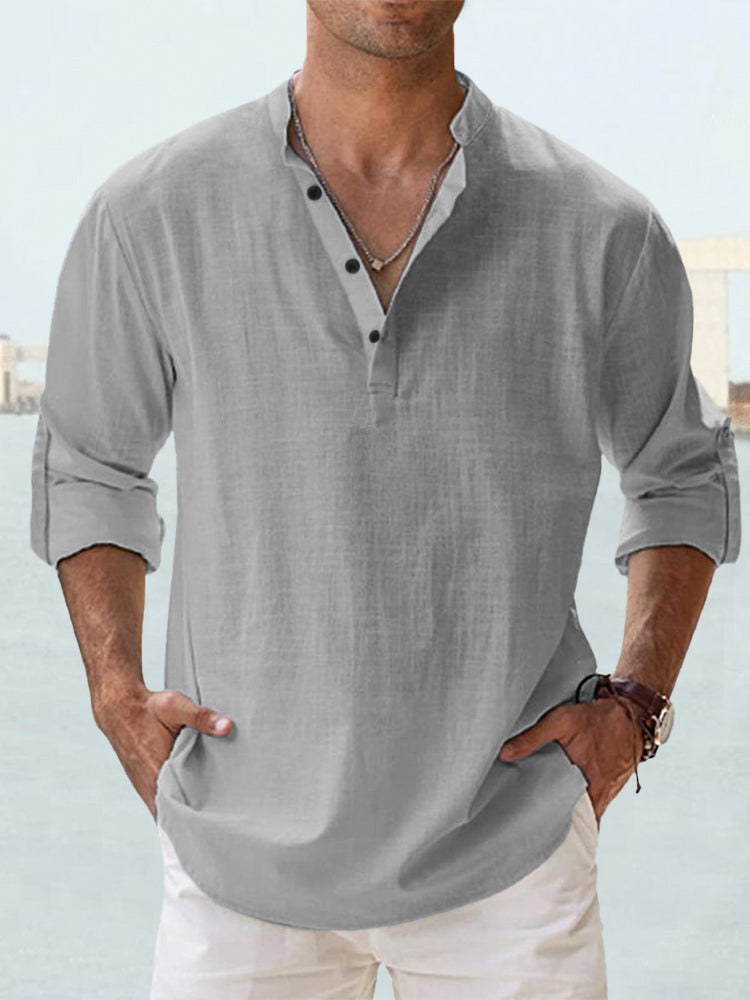 Mikkel | Relaxed Henley Shirt