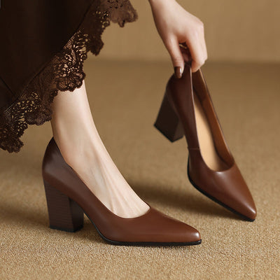 Frederikke | Classic Block Heel Pumps