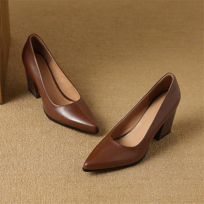 Frederikke | Classic Block Heel Pumps