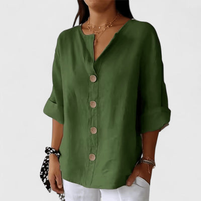 Franca | Classic Button Blouse