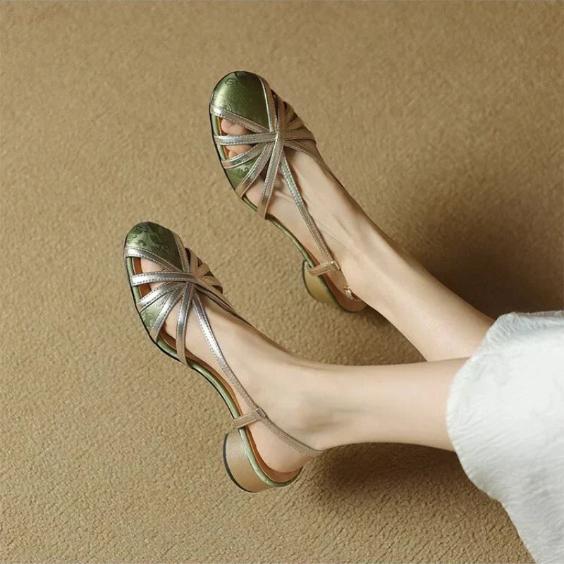 Florencia | Metallic Elegance Sandals