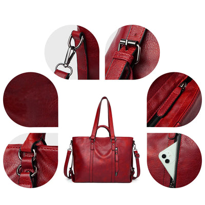 Frederikke | Modern Leather Tote Bag
