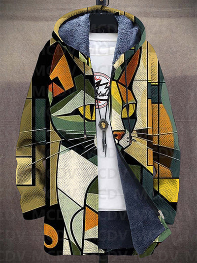 Frederica | Geometric Cat Hoodie