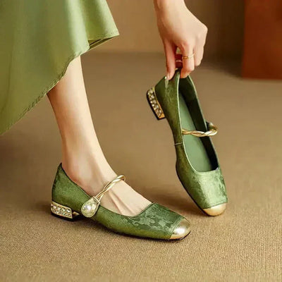 Agnes | Pearl Accent Heels
