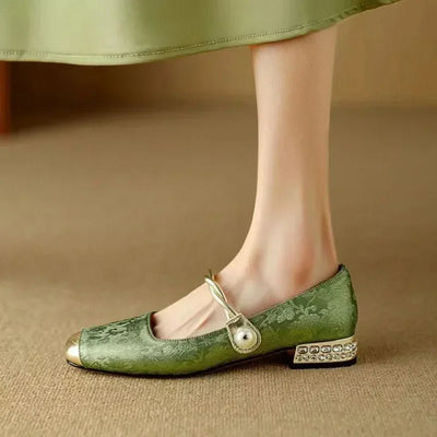 Agnes | Pearl Accent Heels