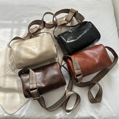 Ingrid | Classic Brown Leather Shoulder Bag