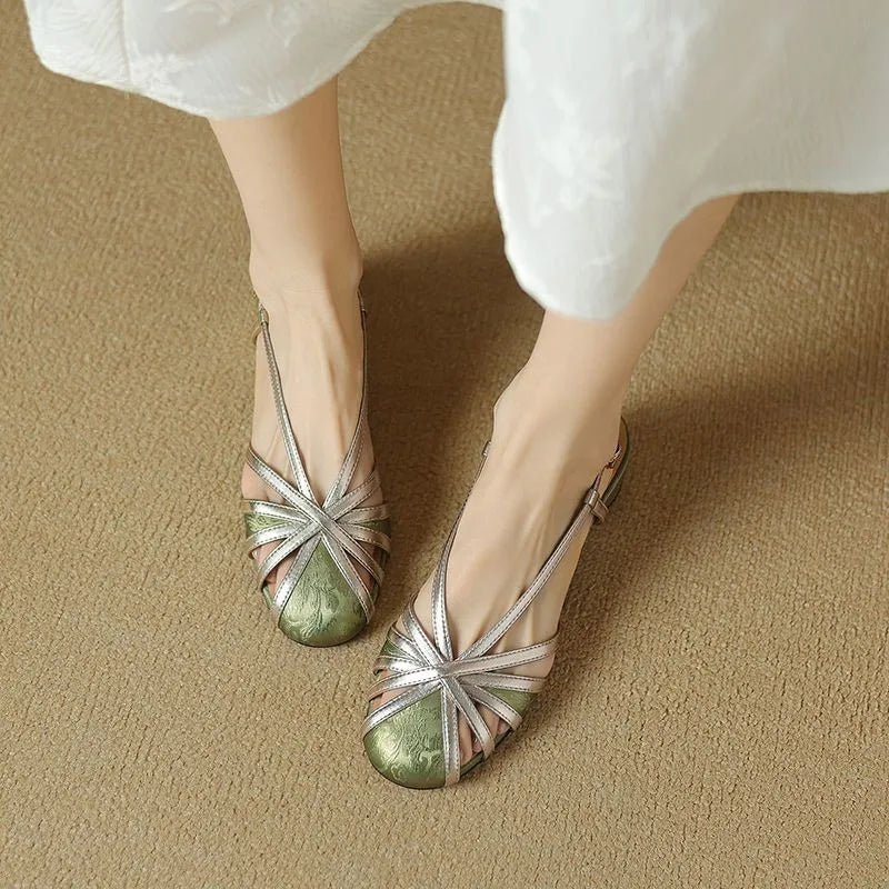 Florencia | Metallic Elegance Sandals