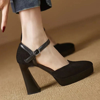 Frida | Elegant Block Heel Pumps