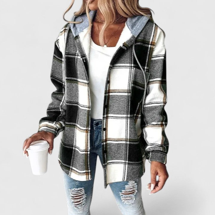 Franka | Plaid Hooded Jacket