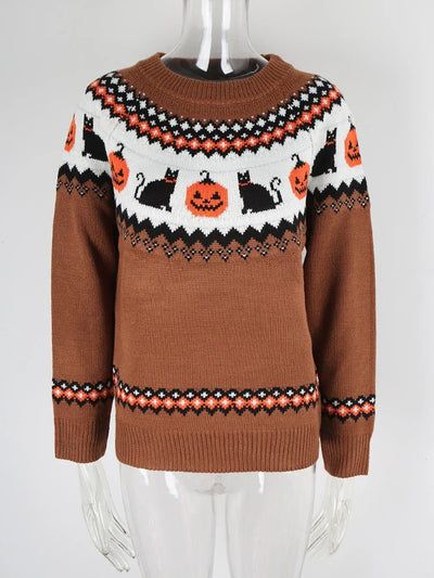 Lennon | Pumpkin Cat Sweater