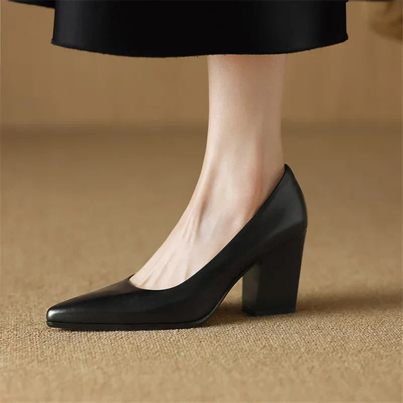 Frederikke | Classic Block Heel Pumps
