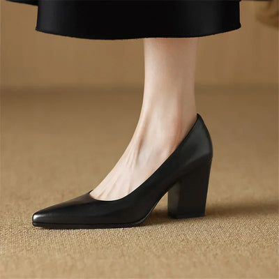 Frederikke | Classic Block Heel Pumps