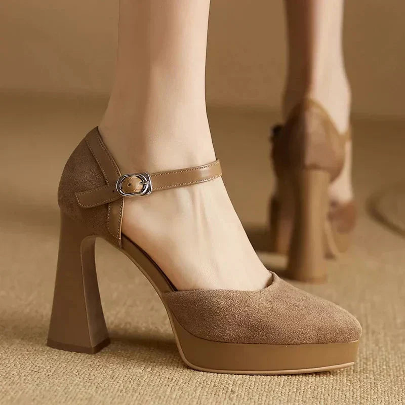 Frida | Elegant Block Heel Pumps