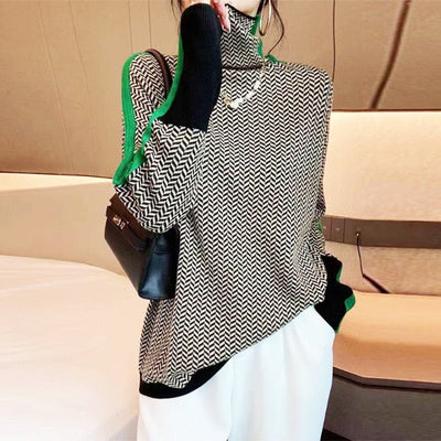 Calliope | Herringbone Knit Sweater