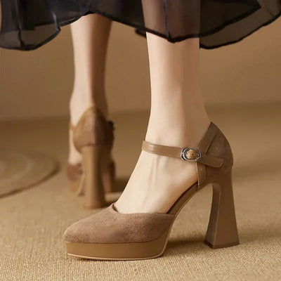 Frida | Elegant Block Heel Pumps