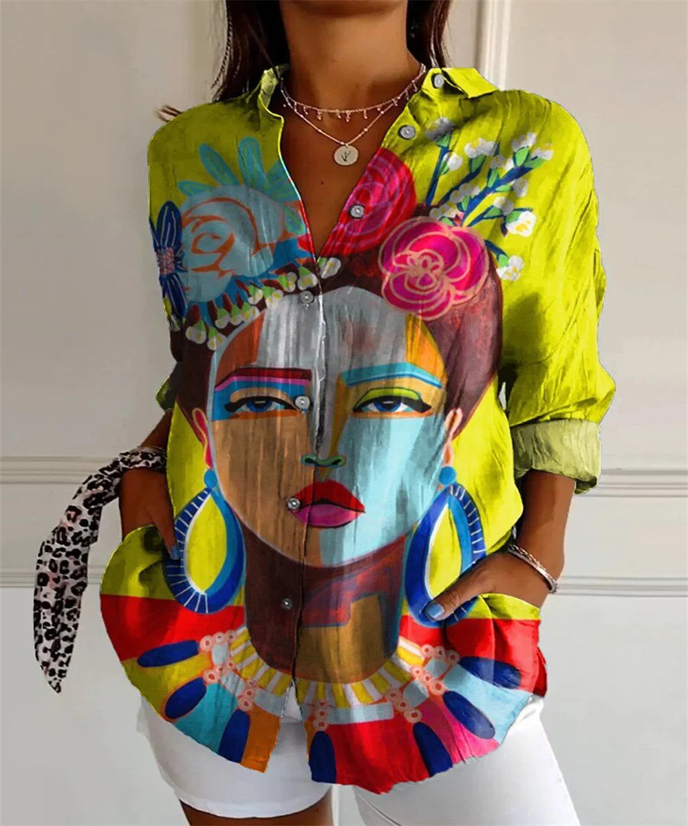 Jessie | Frida Kahlo Inspired Button-Down Shirt