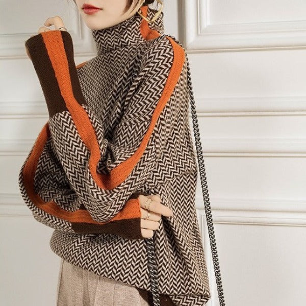 Calliope | Herringbone Knit Sweater
