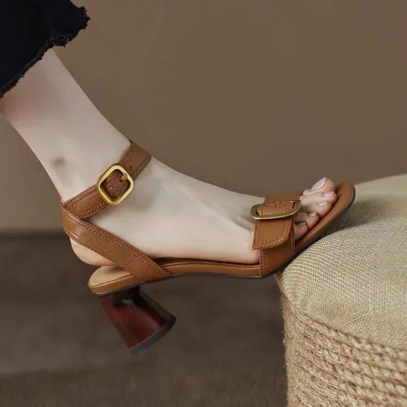 Frederika | Modern Buckle Sandals