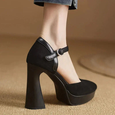 Frida | Elegant Block Heel Pumps