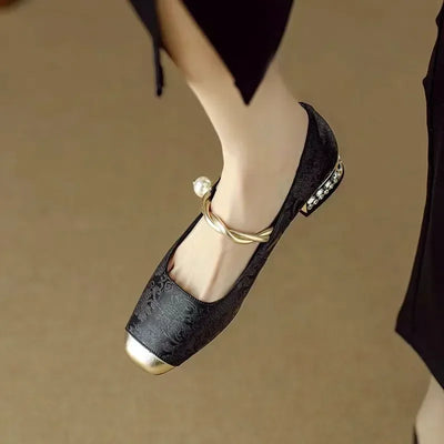 Agnes | Pearl Accent Heels