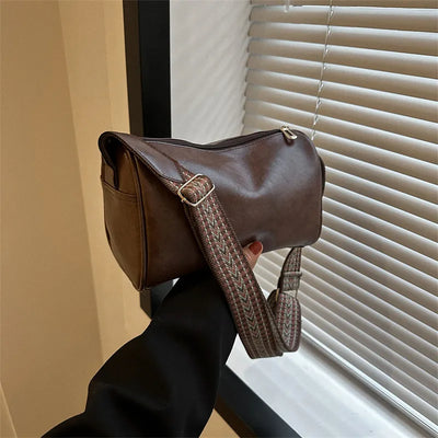 Ingrid | Classic Brown Leather Shoulder Bag
