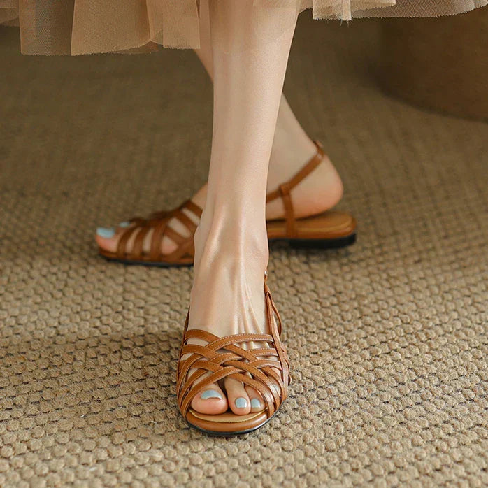 Fiora | Woven Leather Sandals