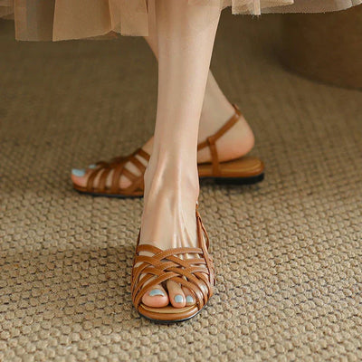 Fiora | Woven Leather Sandals