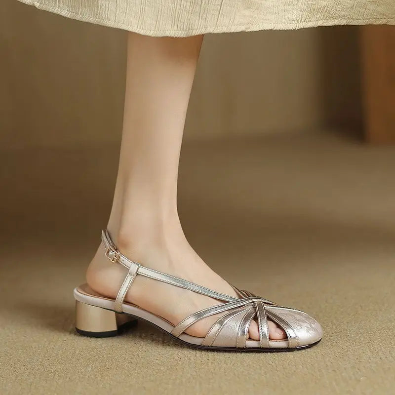 Florencia | Metallic Elegance Sandals
