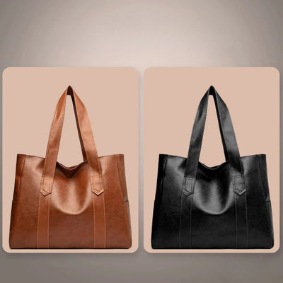 Katrine | Timeless Brown Leather Tote