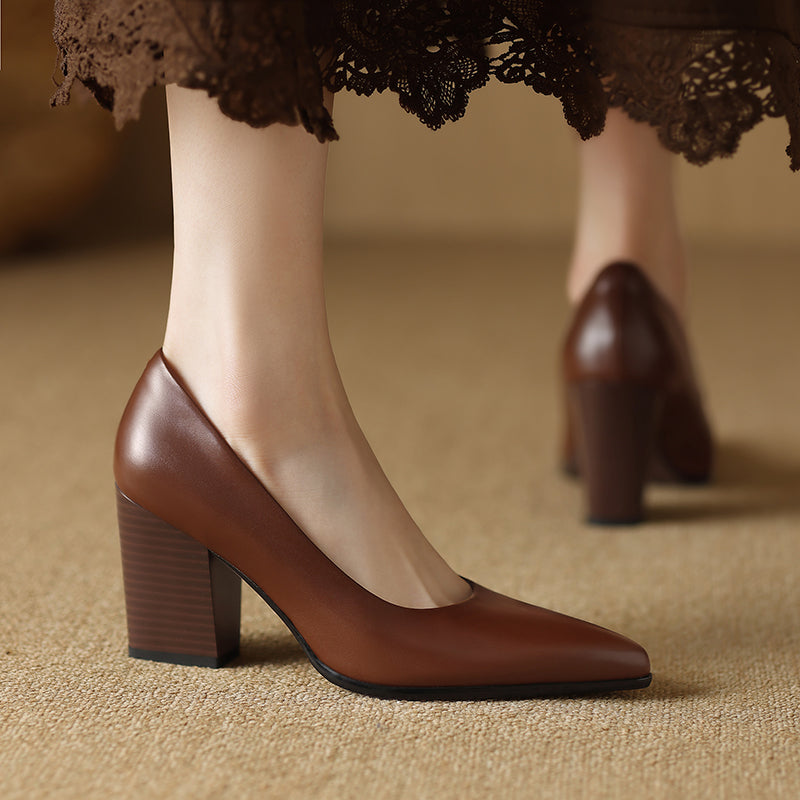 Frederikke | Classic Block Heel Pumps