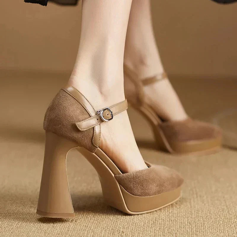 Frida | Elegant Block Heel Pumps