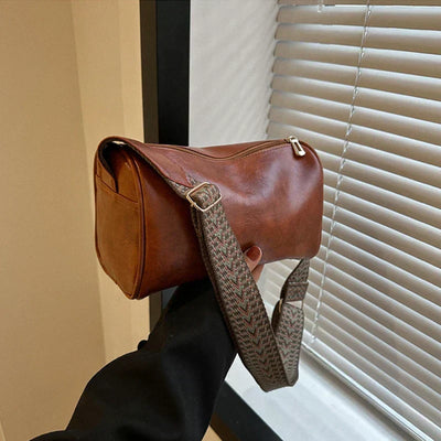 Ingrid | Classic Brown Leather Shoulder Bag
